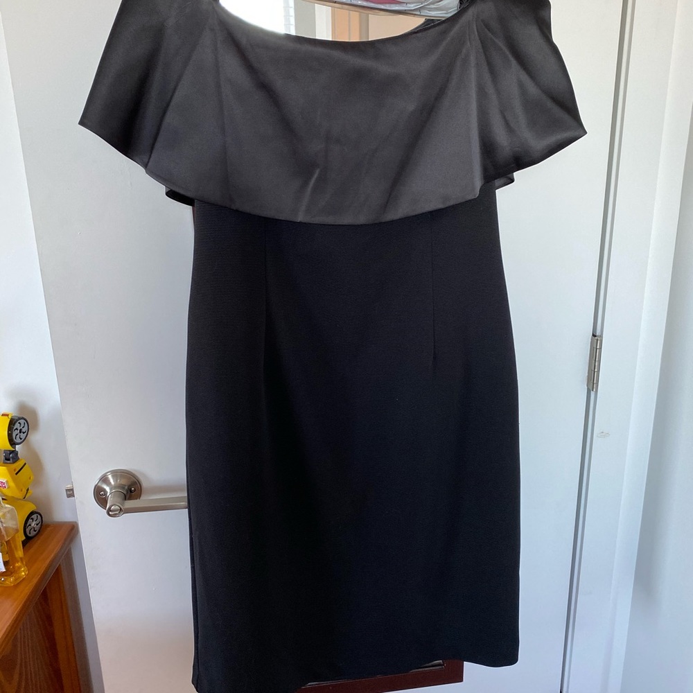 Size 10 Black off the shoulder cocktail dress